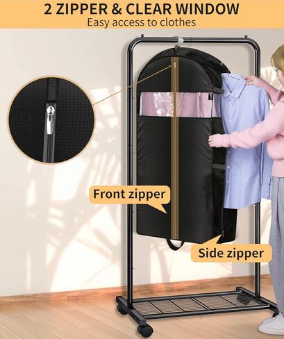 MISSLO 50“ Hanging Garment Bags Bundle with 3 Packs 43" Garment Bags in Kuwait