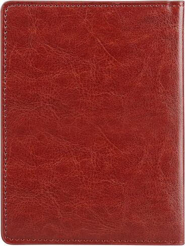 Cynure Leather Passport Cover CDC Vaccine Card Holder Combo Men & Women Travel Passport Case, rose gold in Kuwait