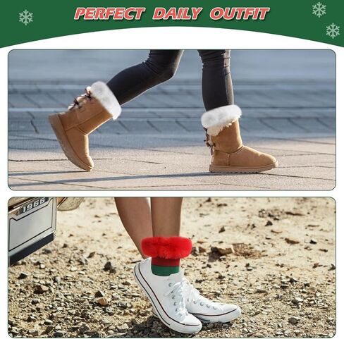 Christmas Stockings Classic Socks, Plush Christmas Hosiery, Santa Claus, Snowman, Reindeer Christmas Characters for Family Holiday Christmas Party Multicolor in Kuwait