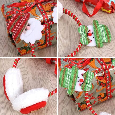 نوبيستي 3 قطع من اغطية الاذن بتصميم كرتوني سانتا ورجل الثلج EIK من الفرو الصناعي لتدفئة الاذن من الصوف للشتاء in Kuwait