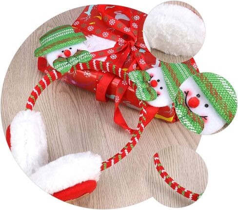 نوبيستي 3 قطع من اغطية الاذن بتصميم كرتوني سانتا ورجل الثلج EIK من الفرو الصناعي لتدفئة الاذن من الصوف للشتاء in Kuwait