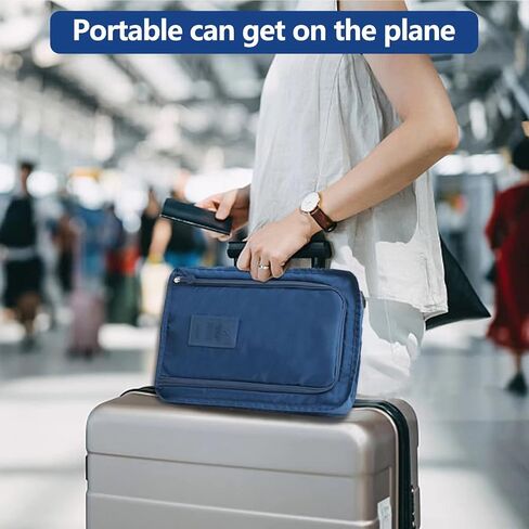 شنطة احذية محمولة للسفر والشاطئ، حامل احذية موفر للمساحة للسفر، مكعبات تعبئة احذية مقاومة للغبار للسفر، شنطة تخزين نايلون مقاومة للماء مع سحاب للرجال والنساء، عبوة من قطعتين in Kuwait