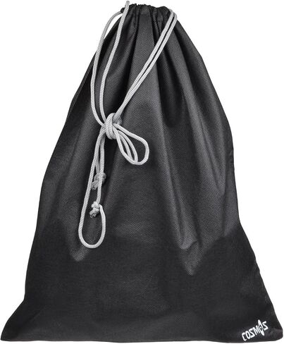Cosmos 10 Pcs Travel Shoe Bags Shoe Organizer Pouch Storage String Bags for Travel Trip Carrying Packing, Dust-proof Non-Woven Fabric in Dual Drawstring Closure, 17.5" x 13.5" (Black) in Saudi Arabia