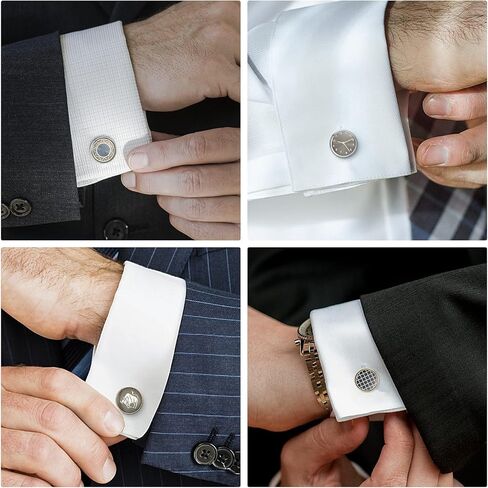 Wynameleri Cufflinks Set 6 Pairs for Men, Business Formal Shirts Buttons Cuff Link Packed in Case in Saudi Arabia