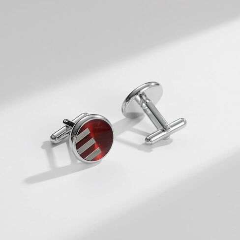 Wynameleri Cufflinks Set 6 Pairs for Men, Business Formal Shirts Buttons Cuff Link Packed in Case in Saudi Arabia