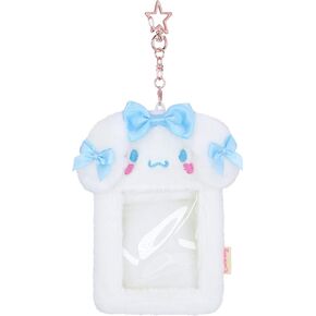 Roffatide Anime Cinnamoroll Women Girls Plush Photocard Holder with Keychain Cute Cartoon Photo Card Holder ID Credit Band Card Protector Stainery