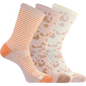 Sperry Women's Cotton Boat Crew Socks-3 Pair Pack-Arch Support and Comfort Cushioning