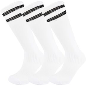 Marchare Boys Soccer Socks Toddler Athletic Socks Knee High Striped Football Socks For Boys Girls