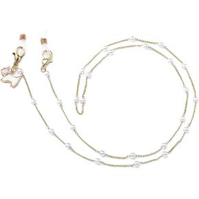CHARMINGO Bead Eyeglasses Chain Mask Chain for Women Sunglass Reading Chains Holder Glasses Strap Eyewear Chain with Pearl