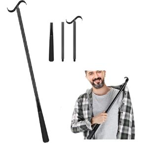 TNBUENO Shoe Horn Long Handle for Seniors Men Women Kids - 34.6 Inch Portable Metal Shoe Spoon Long Handle for Boots in Kuwait