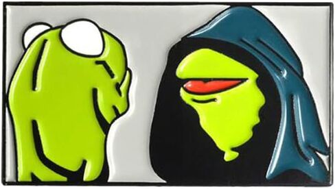 دبوس معدني مطلي بالمينا على شكل ضفدع من ايفل كيرميت بتصميم ضفدع، دبوس بروش مضحك، هدية مجوهرات انيقة لطية صدر السترة شارة قبعة حقيبة الظهر، اكسسوارات معدن، بدون احجار كريمة, معدن, بدون أحجار كريمة in Kuwait