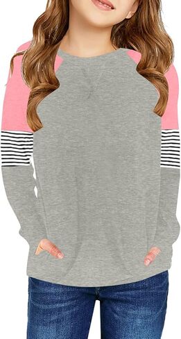 تيشيرت للفتيات من LookbookStore بأكمام طويلة، بلوفر، تي شيرت مقاس 4-13 in Kuwait