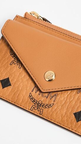 حافظة بطاقات صغيرة Aren VI للنساء من MCM، لون كونياك، أسمر ضارب للصفرة، مقاس واحد in Kuwait