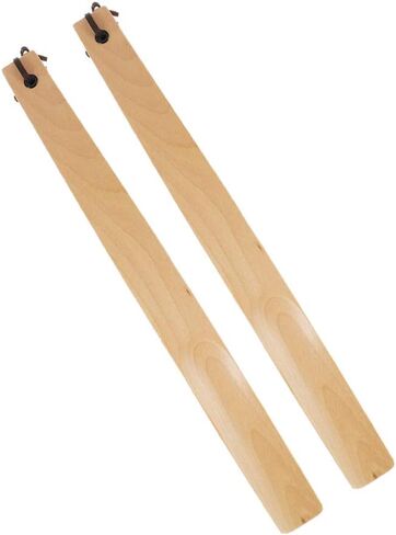 Travel Shoehorn Travel Accessories Tools Wooden Shoe Horn 2 Pcs - 15in Shoe Spoon for Boots and Shoes, Shoe Horn and Short Handle for Seniors, & Adults Travel Accessories Tools in Saudi Arabia