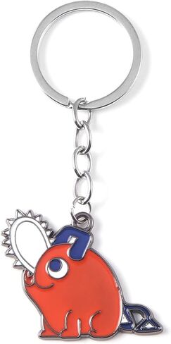 SONGCHANGJEWELRY Anime Chainsaw Pochita Keychains Chainsaw Pochita Cosplay Metal Keychains Accessory Gifts For Women Men in Saudi Arabia