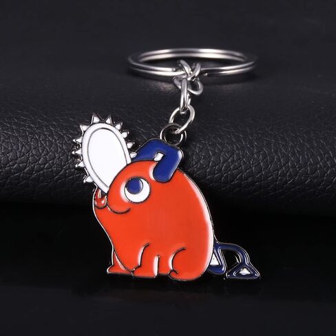 SONGCHANGJEWELRY Anime Chainsaw Pochita Keychains Chainsaw Pochita Cosplay Metal Keychains Accessory Gifts For Women Men in Saudi Arabia