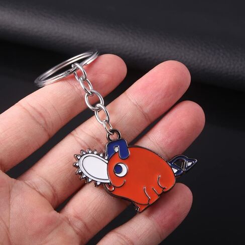 SONGCHANGJEWELRY Anime Chainsaw Pochita Keychains Chainsaw Pochita Cosplay Metal Keychains Accessory Gifts For Women Men in Saudi Arabia