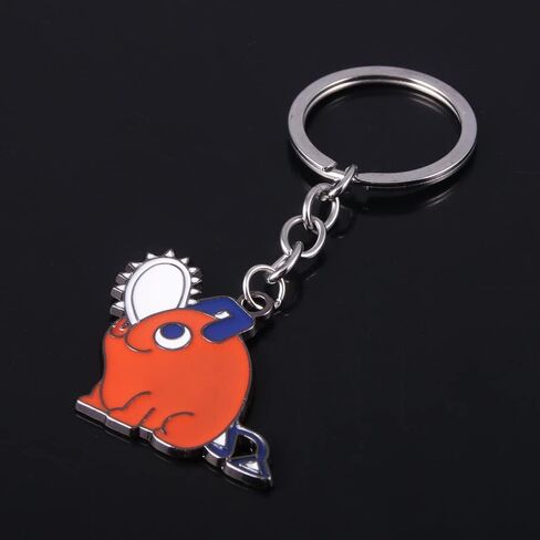SONGCHANGJEWELRY Anime Chainsaw Pochita Keychains Chainsaw Pochita Cosplay Metal Keychains Accessory Gifts For Women Men in Saudi Arabia
