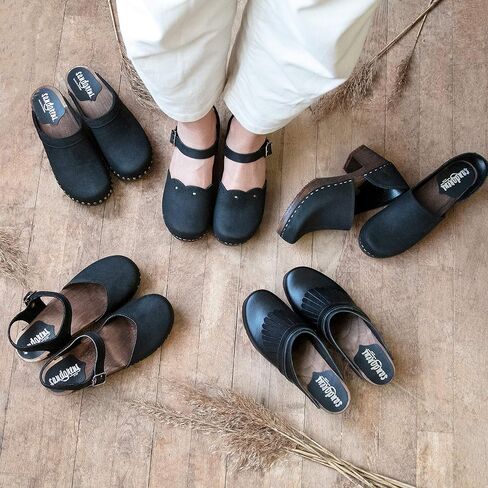 Sandgrens Swedish Handmade Wooden Clog Sandal | Milan in Saudi Arabia