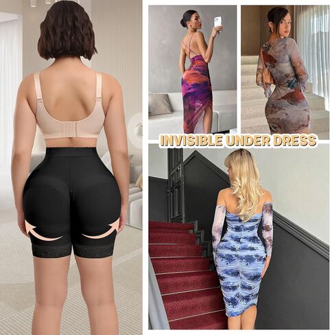 لاري كارد فاجا ملابس داخلية للنساء 3 في 1 شورت محدد شكل الجسم مدرب خصر سراويل تحكم البطن مع سحاب المنشعب in Kuwait