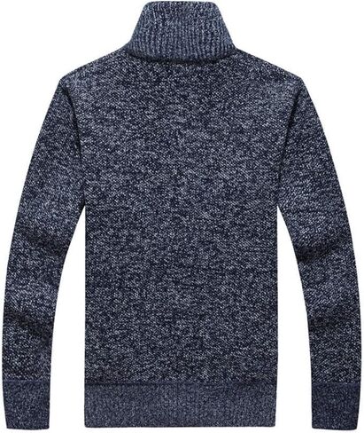 LemonGirl Mens Casual Slim Full Zip Knitted Cardigan Sweater with Pocked in Kuwait