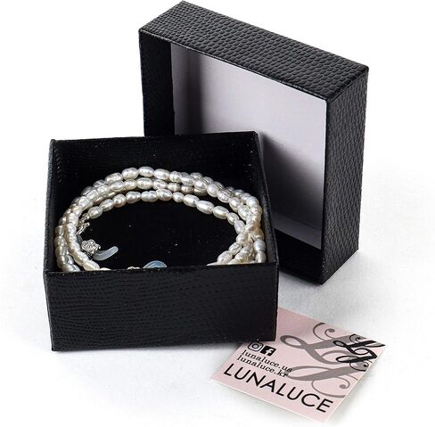 نظارات LUNALUCE الأنيقة المصنوعة من حبات اللؤلؤ الطبيعي ونظارات أكريليك أنيقة وحزام حامل/نظارات شمسية للشاطئ وقلادة ثابتة متوافقة in Kuwait