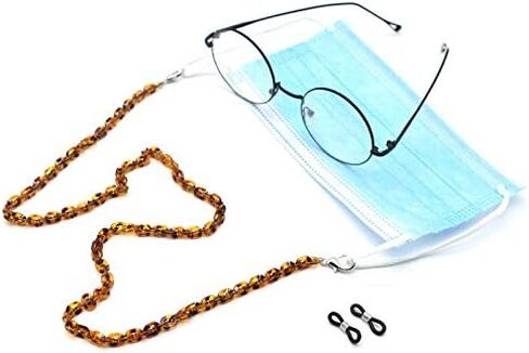 COLORFUL BLING Mask Holder Lanyard Chain Necklace Eyeglass Eyewear Stracp Leash Handy Face Mask Retainer Hanger Keeper in Saudi Arabia