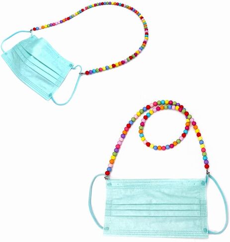 الخرز الملونة المرأة سلسلة النظارات النظارات مثبات قناع القراءة الزجاج قلادة حبل in Kuwait