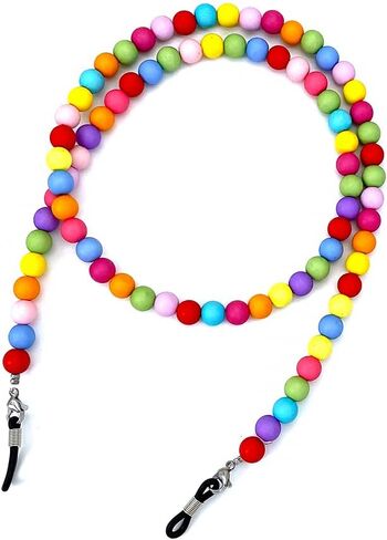 الخرز الملونة المرأة سلسلة النظارات النظارات مثبات قناع القراءة الزجاج قلادة حبل in Kuwait