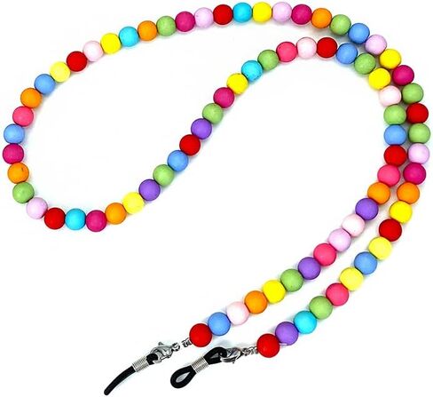 الخرز الملونة المرأة سلسلة النظارات النظارات مثبات قناع القراءة الزجاج قلادة حبل in Kuwait