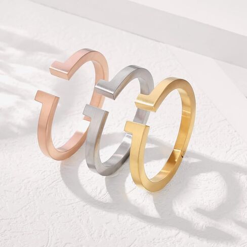 Kaydenana Cuff Bracelet for Women Spring-Clasp Design Couples Bangle Polished Finish Stainless Steel Metal Gold Silver Rose Gold Plated Chunky for Girls Christmas Gifts Jewelry in Saudi Arabia