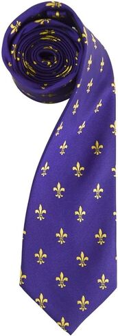 Men's French Fleur de Lis Symbol Designer Novelty Tie Necktie in Kuwait