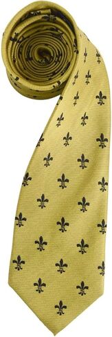 Men's French Fleur de Lis Symbol Designer Novelty Tie Necktie in Kuwait