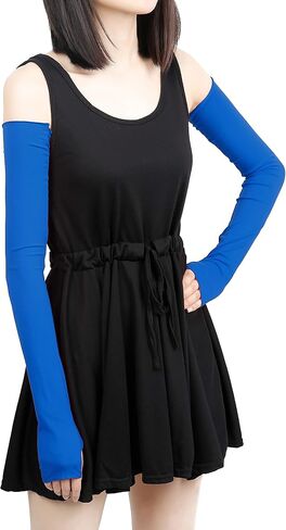 v28 Women Stretchy Long Sleeve Fingerless Gloves in Kuwait