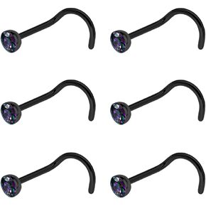 Kiethleasa 20G 18G الأنف الدائري للنساء الرجال الأسود الفضة الذهب الفولاذ المقاوم للصدأ حلقات الأنف الأزرار واضح تشيكوسلوفاكيا L على شكل الأنف ترصيع الأنف المسمار العظام خواتم مجموعة الأنف ثقب الأنف المجوهرات in Kuwait