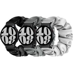 Puhuite Compatible with 16mm 18mm 20mm 22mm Watch Bands,Soft Cute Printed Elastic Cloth Wristband Quick Release Band Scrunchie Wristbands Replacement for Women