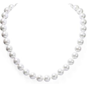 marofin Simulated Pearl Necklace 10mm for Men,Pearl Choker Necklace for Women Jewelry Gift 19" in Saudi Arabia
