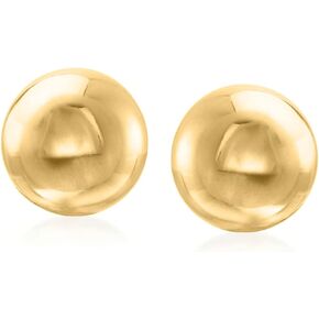 Ross-Simons Italian 14mm 18kt Gold Over Sterling Dome Clip-On Earrings in Saudi Arabia
