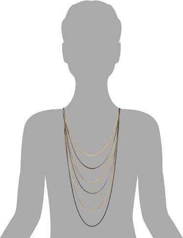 COOLSTEELANDBEYOND Black Gold Statement Choker Collar Necklace Waterfall Multi-Strand Box Chains Pendant, Dress in Saudi Arabia