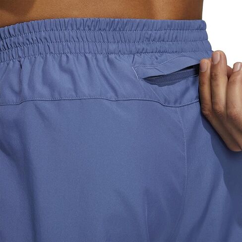 adidas Men's Standard Own The Run 3-Stripes Shorts, Crew Blue, Medium in Saudi Arabia