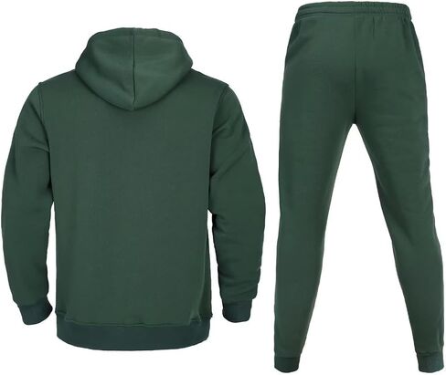 Tracksuit for men 2 pieces,Fleece hooded outfit,casual sweatsuit set jogger suit outdoor sportswear in Saudi Arabia