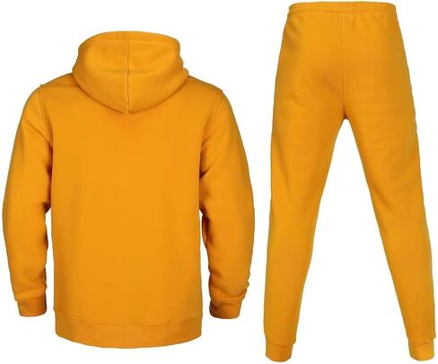 Tracksuit for men 2 pieces,Fleece hooded outfit,casual sweatsuit set jogger suit outdoor sportswear in Saudi Arabia