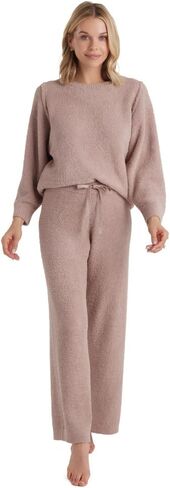 Softies Solid Marshmallow Reverse Seam Crew Neck Lounge Set in Saudi Arabia