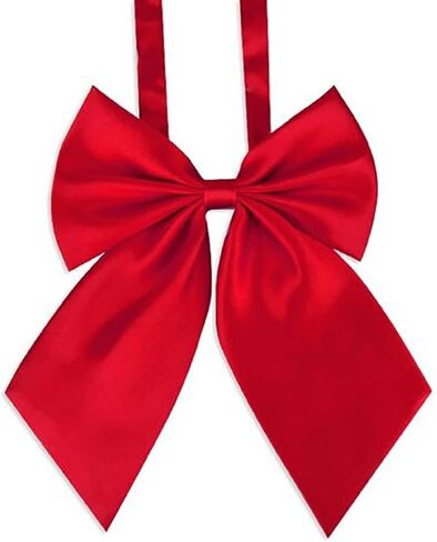 LOPURO Lady Adjustable Pre-tied Bow Tie, Pre Women Uniform Bow Tie Solid Color Bowties for Women Cosplay Party in Kuwait