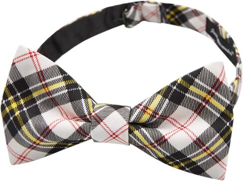 Jacob Alexander Men's Royal Tartans Plaid Self-Tie Bow Tie in Kuwait