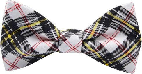 Jacob Alexander Men's Royal Tartans Plaid Self-Tie Bow Tie in Kuwait