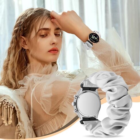 Puhuite Compatible with 16mm 18mm 20mm 22mm Watch Bands,Soft Cute Printed Elastic Cloth Wristband Quick Release Band Scrunchie Wristbands Replacement for Women in Saudi Arabia