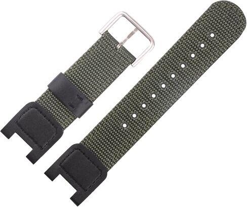 MMBAY 24mm Nylon Leather Watch Bands Replacement Fit for Casio G-Shock SGW-100 SGW-200 GW-3000B GW-3500B Strap Wirstband for Men and Women Bracelet Watch accessories in Saudi Arabia