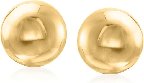 Ross-Simons Italian 14mm 18kt Gold Over Sterling Dome Clip-On Earrings in Saudi Arabia