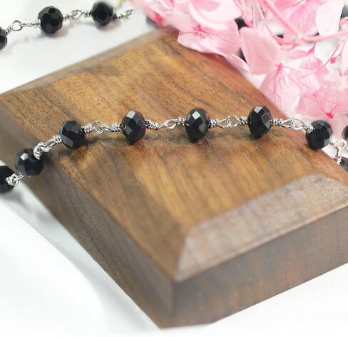 OLARCU Gothic Layered Cross Pendant Necklace for Women, Womens Black Beaded Goth Punk Grunge Jewelry in Kuwait